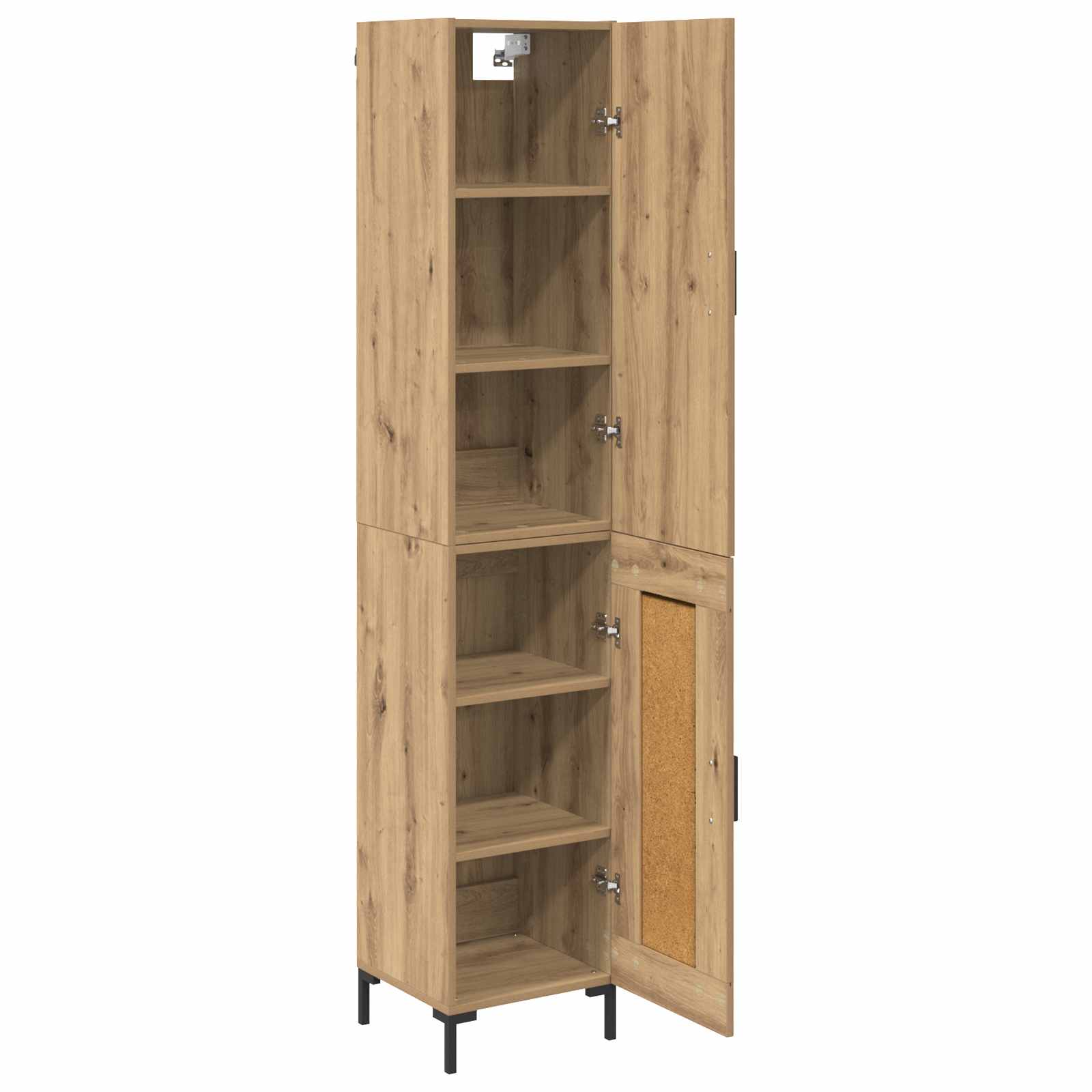 Highboard Artisan-Eiche 34,5 x 34 x 180 cm Holzwerkstoff