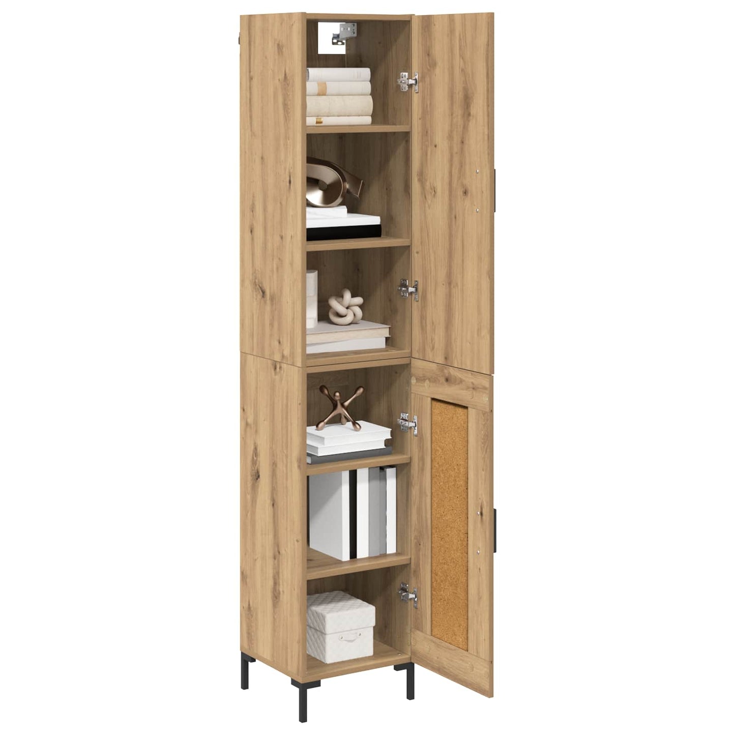 Highboard Artisan-Eiche 34,5 x 34 x 180 cm Holzwerkstoff