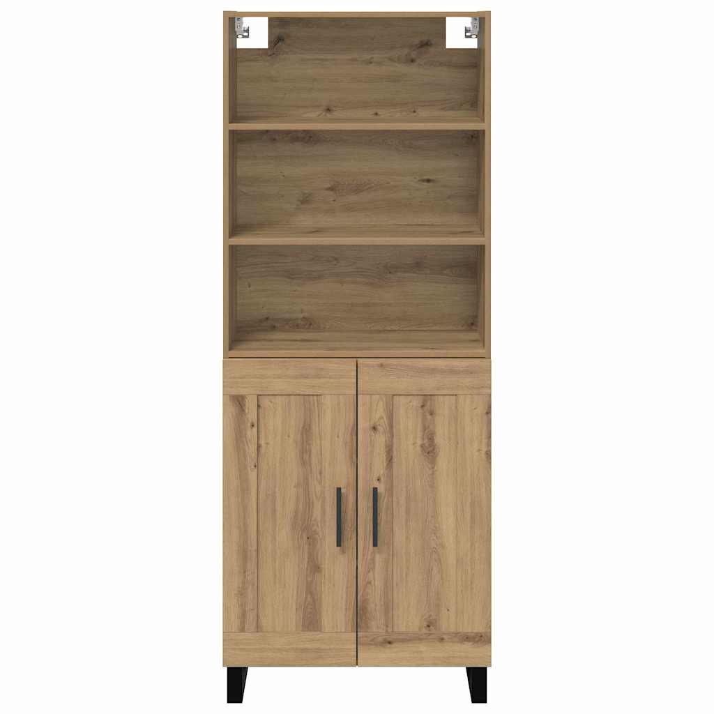Highboard 2 stk. Artisan-Eiche 69,5 x 34 x 180 cm