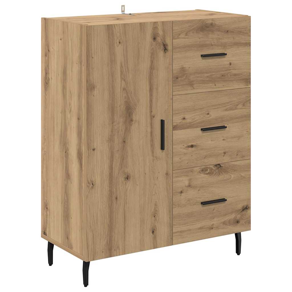 Highboard 2 pcs Artisan-Eiche 69,5 x 34 x 180 cm Holzwerkstoff