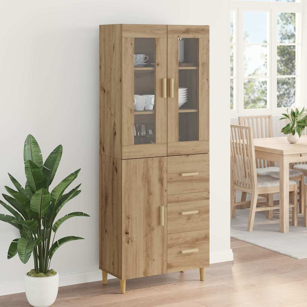 Highboard Artisan-Eiche 34,5 x 34 x 180 cm Holzwerkstoff