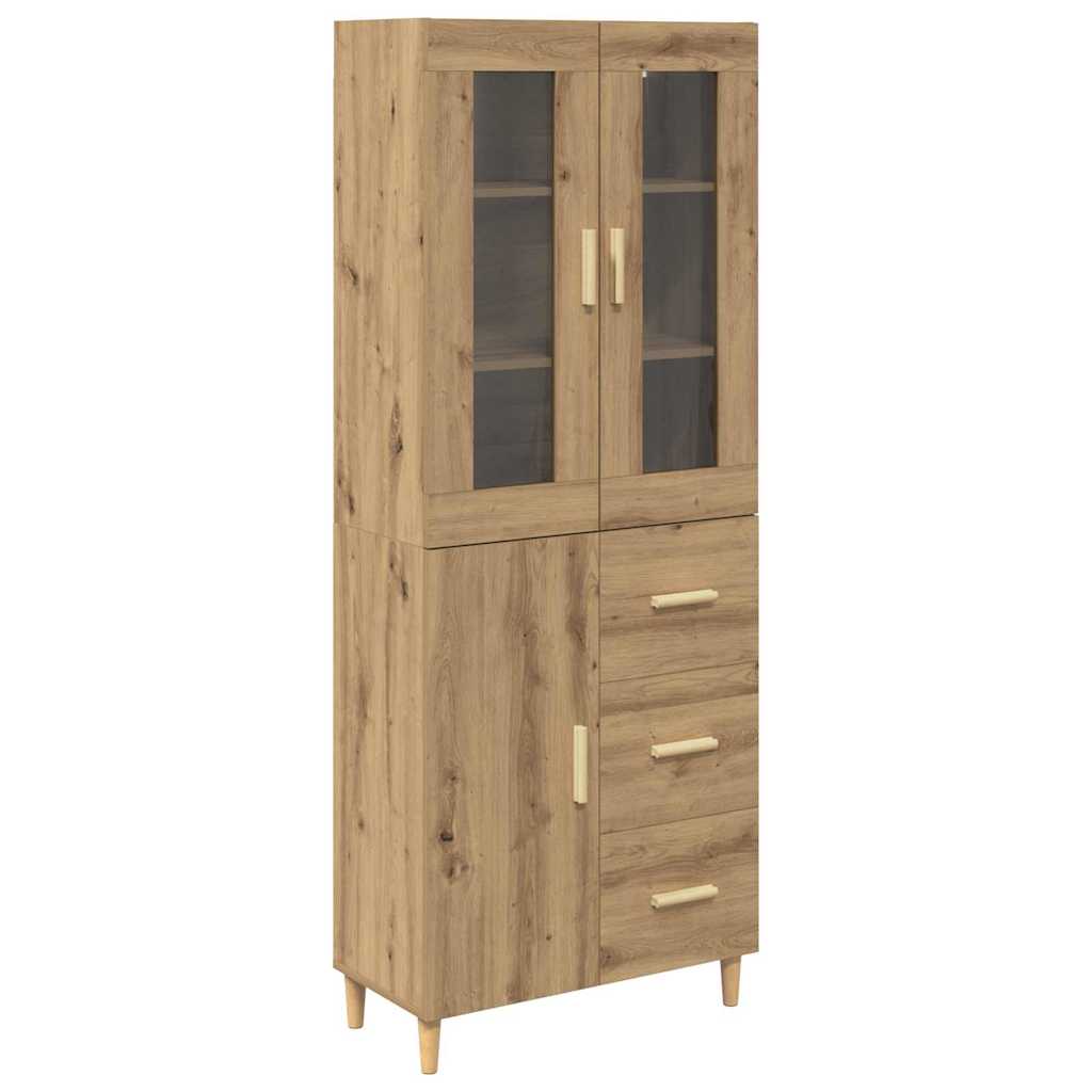 Highboard Artisan-Eiche 34,5 x 34 x 180 cm Holzwerkstoff