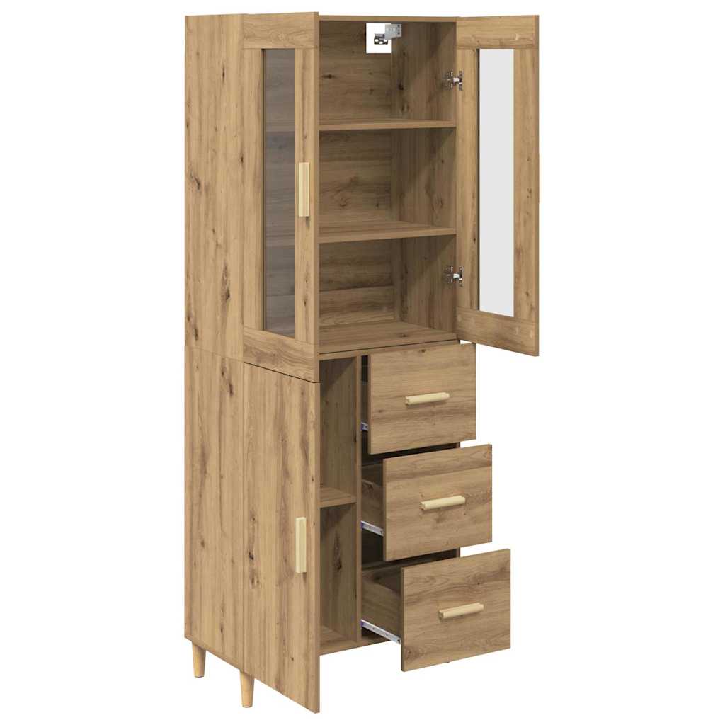 Highboard Artisan-Eiche 34,5 x 34 x 180 cm Holzwerkstoff