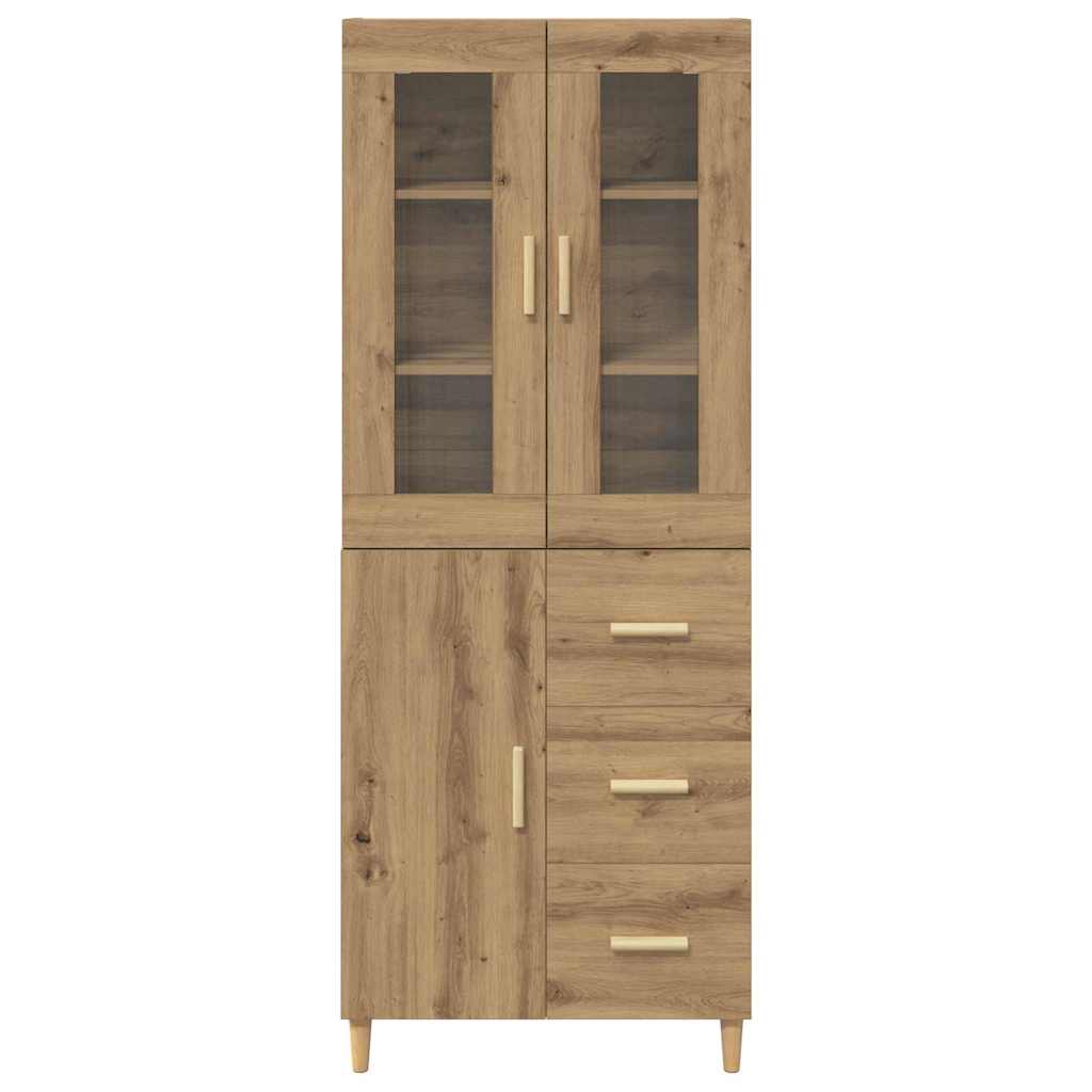 Highboard Artisan-Eiche 34,5 x 34 x 180 cm Holzwerkstoff