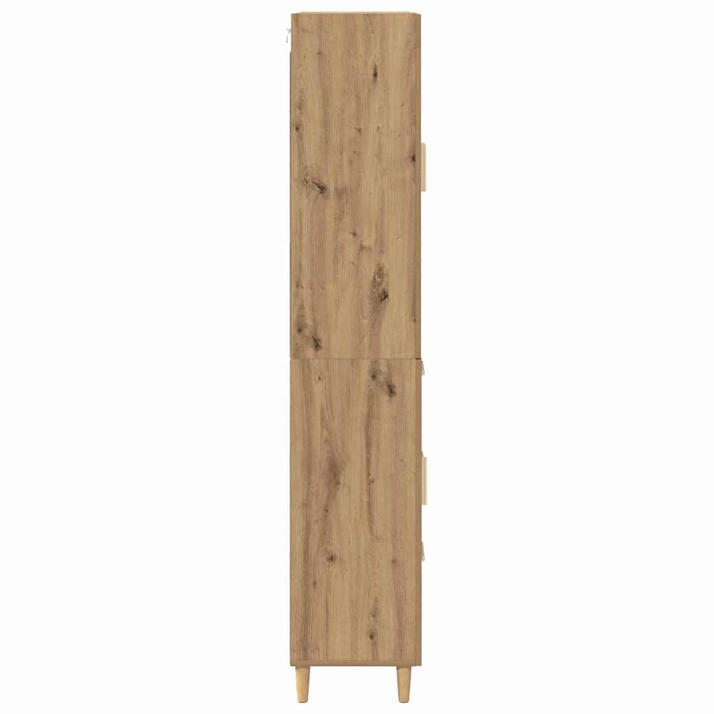 Highboard Artisan-Eiche 34,5 x 34 x 180 cm Holzwerkstoff