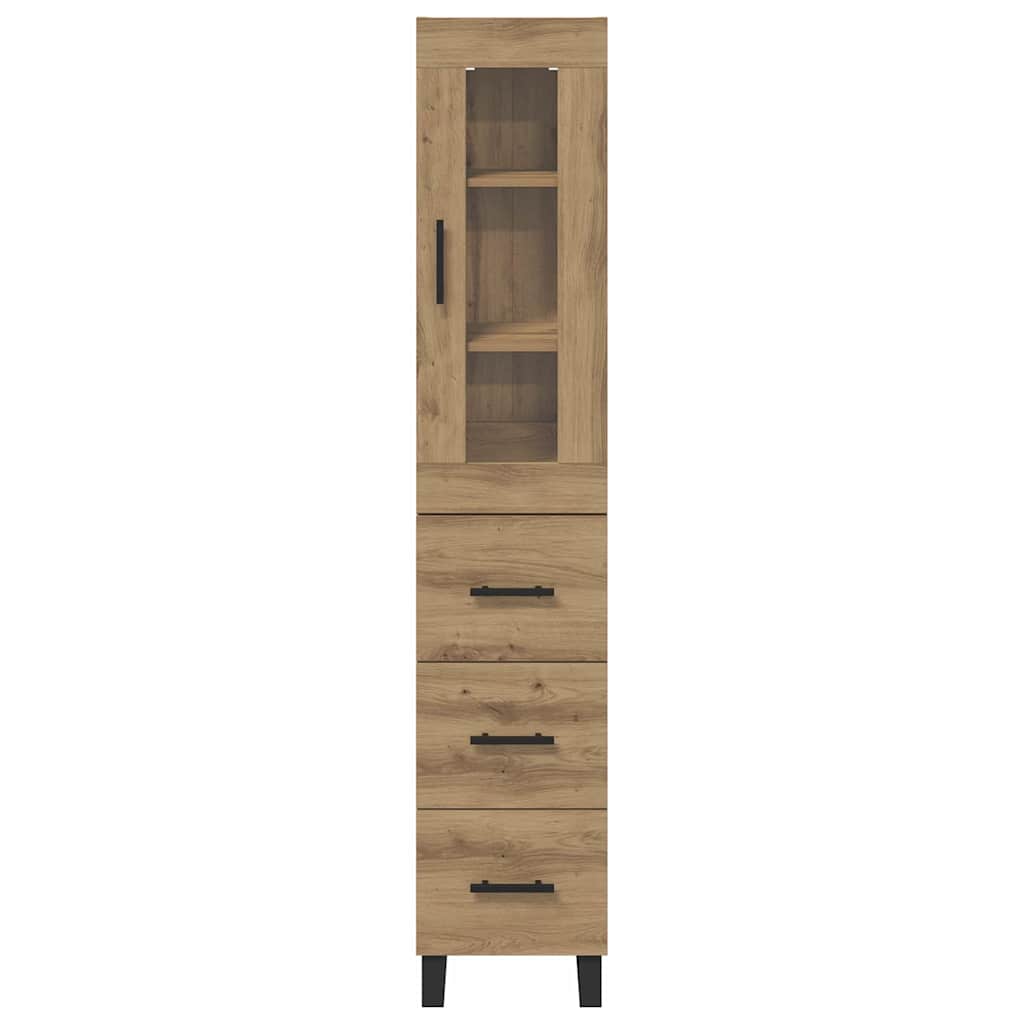 Highboard Artisan-Eiche 34,5 x 34 x 180 cm Holzwerkstoff