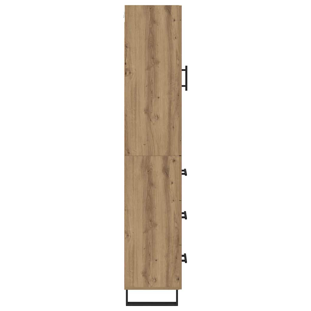 Highboard Artisan-Eiche 34,5 x 34 x 180 cm Holzwerkstoff