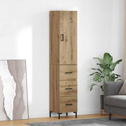 Highboard Artisan-Eiche 34,5 x 34 x 180 cm Holzwerkstoff