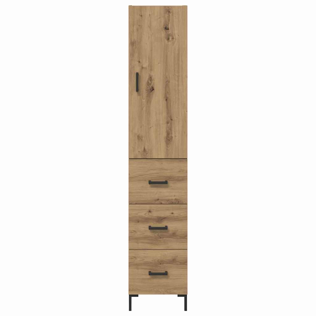 Highboard Artisan-Eiche 34,5 x 34 x 180 cm Holzwerkstoff