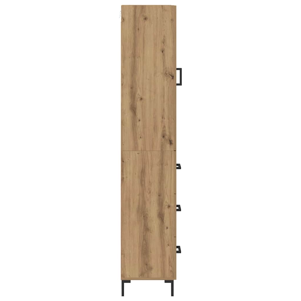 Highboard Artisan-Eiche 34,5 x 34 x 180 cm Holzwerkstoff
