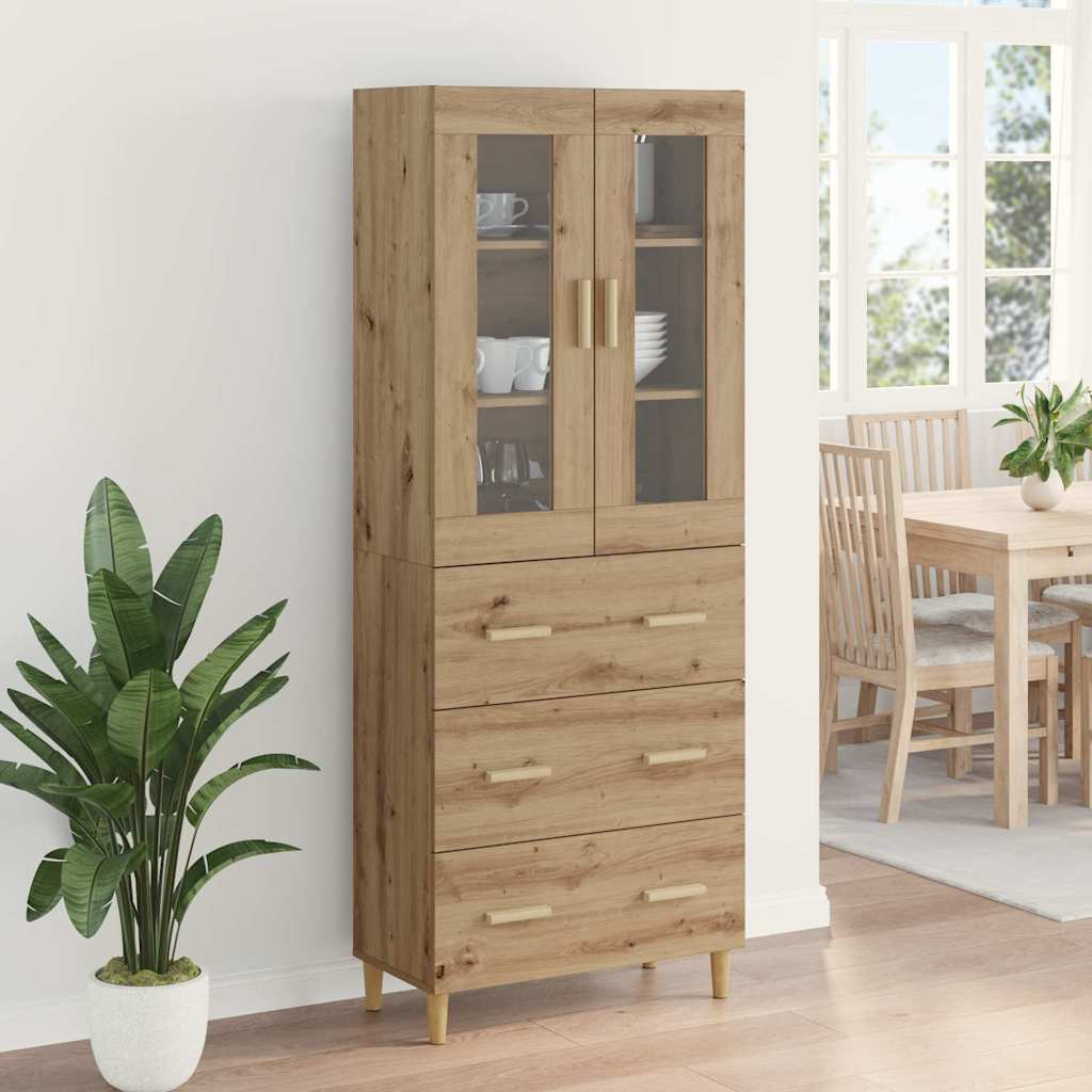 Highboard Artisan-Eiche 69,5 x 34 x 180 cm