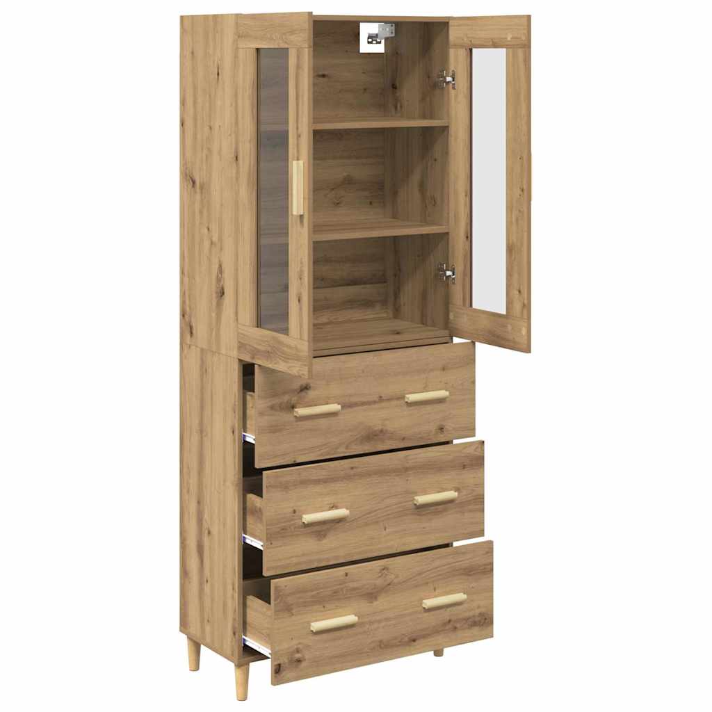 Highboard Artisan-Eiche 69,5 x 34 x 180 cm