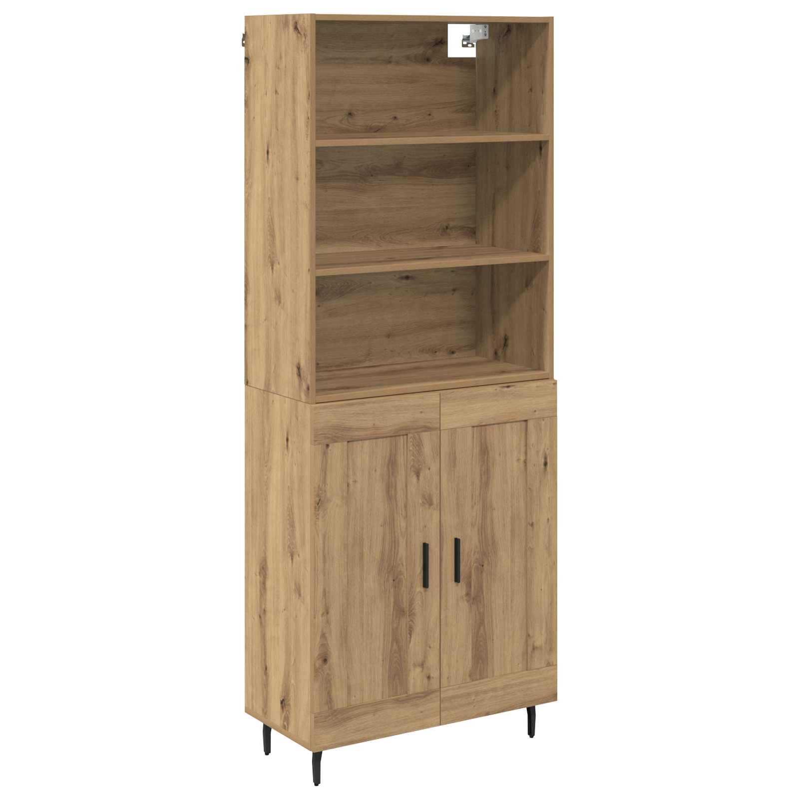 Highboard 2 pcs Artisan-Eiche 69,5 x 32,5 x 180 cm