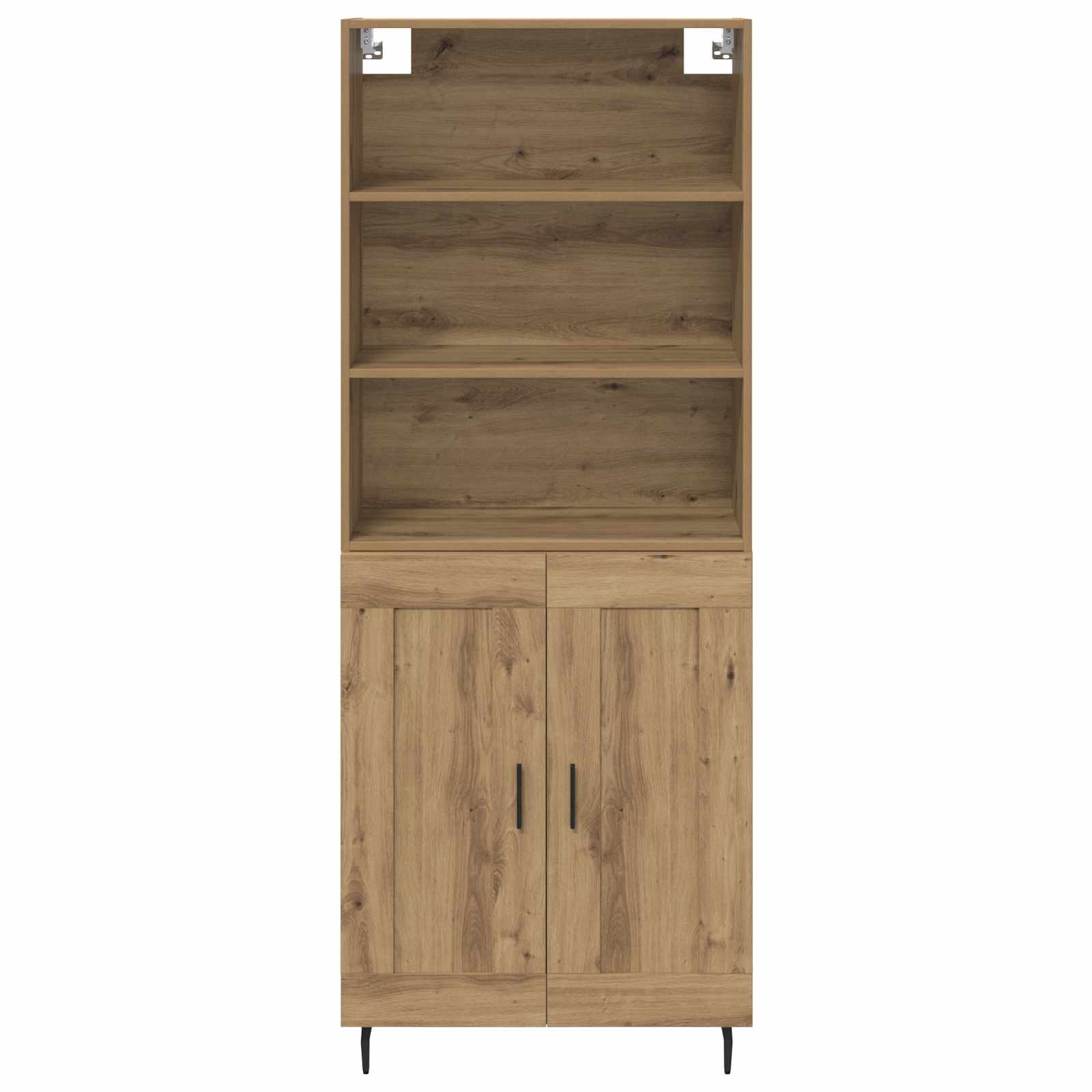 Highboard 2 pcs Artisan-Eiche 69,5 x 32,5 x 180 cm