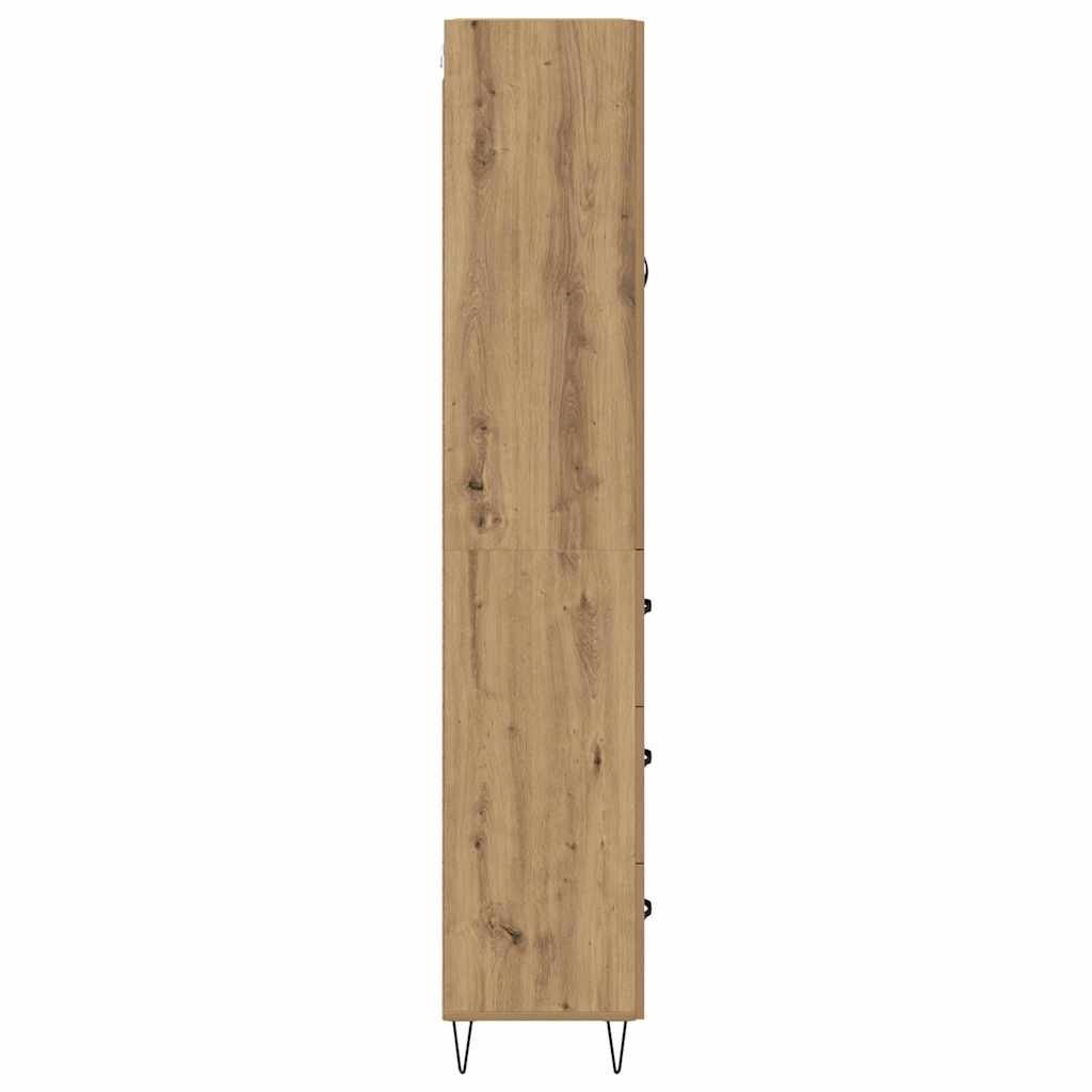 Highboard 2 pcs Artisan-Eiche 69,5 x 34 x 180 cm Holzwerkstoff