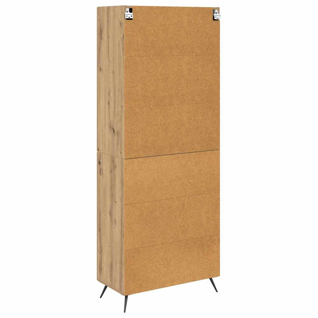 Highboard Artisan-Eiche 69,5 x 34 x 180 cm Holzwerkstoff