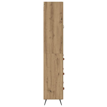 Highboard Artisan-Eiche 69,5 x 34 x 180 cm Holzwerkstoff