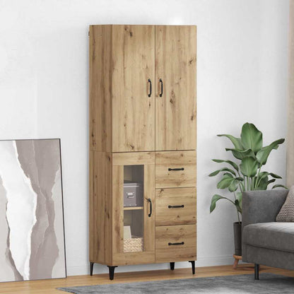 Highboard Artisan-Eiche 69,5 x 34 x 180 cm Holzwerkstoff