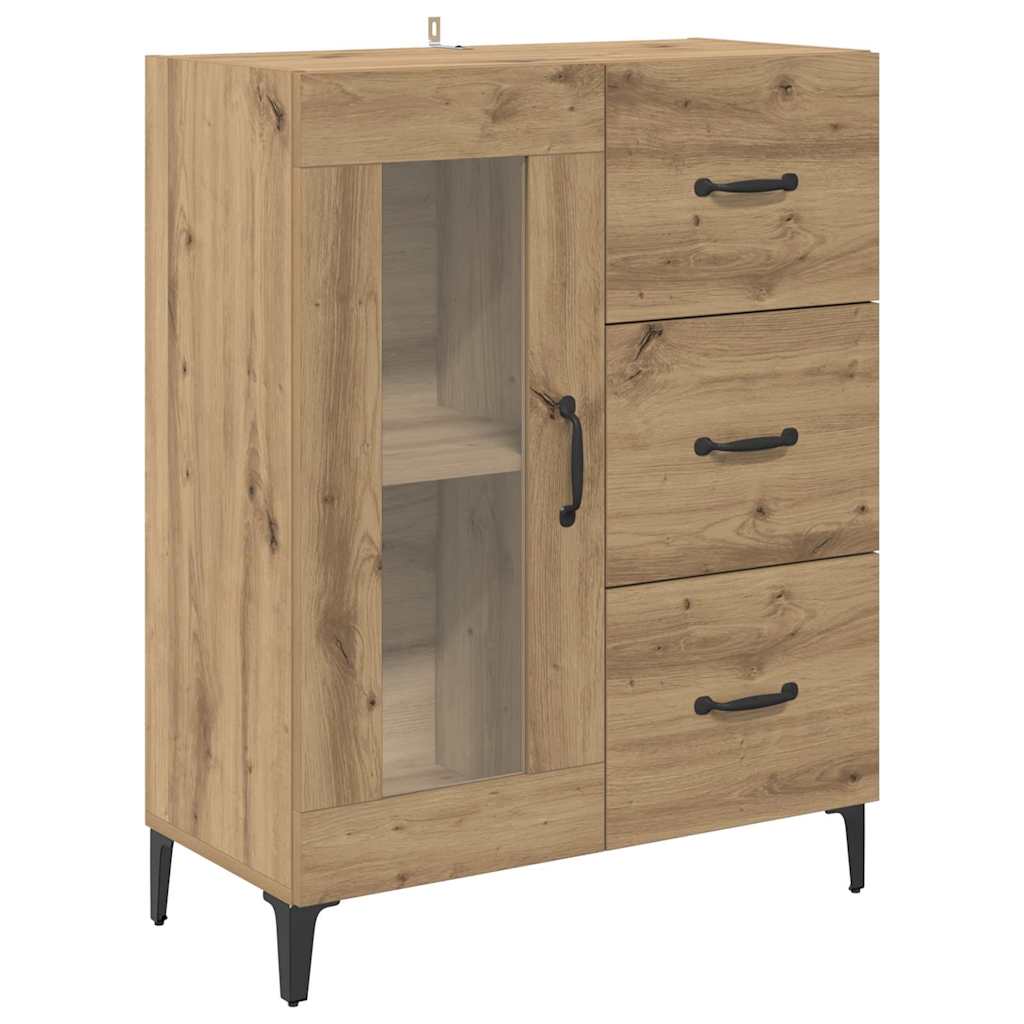 Highboard Artisan-Eiche 69,5 x 34 x 180 cm Holzwerkstoff