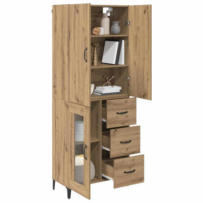 Highboard Artisan-Eiche 69,5 x 34 x 180 cm Holzwerkstoff