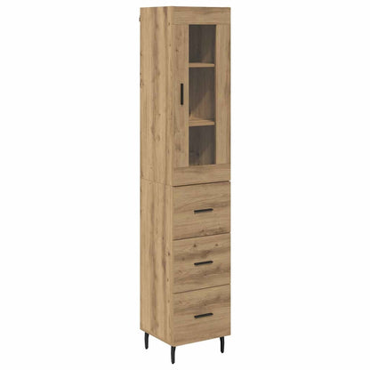 Highboard Artisan-Eiche 34,5 x 34 x 180 cm Holzwerkstoff