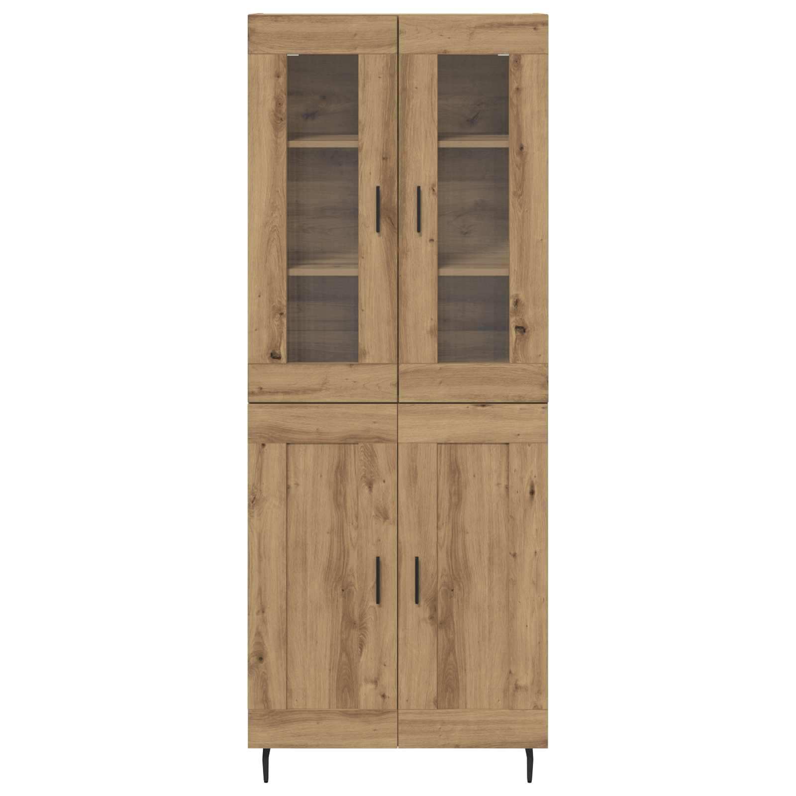 Highboard 2 pcs Artisan-Eiche 69,5 x 34 x 180 cm Holzwerkstoff