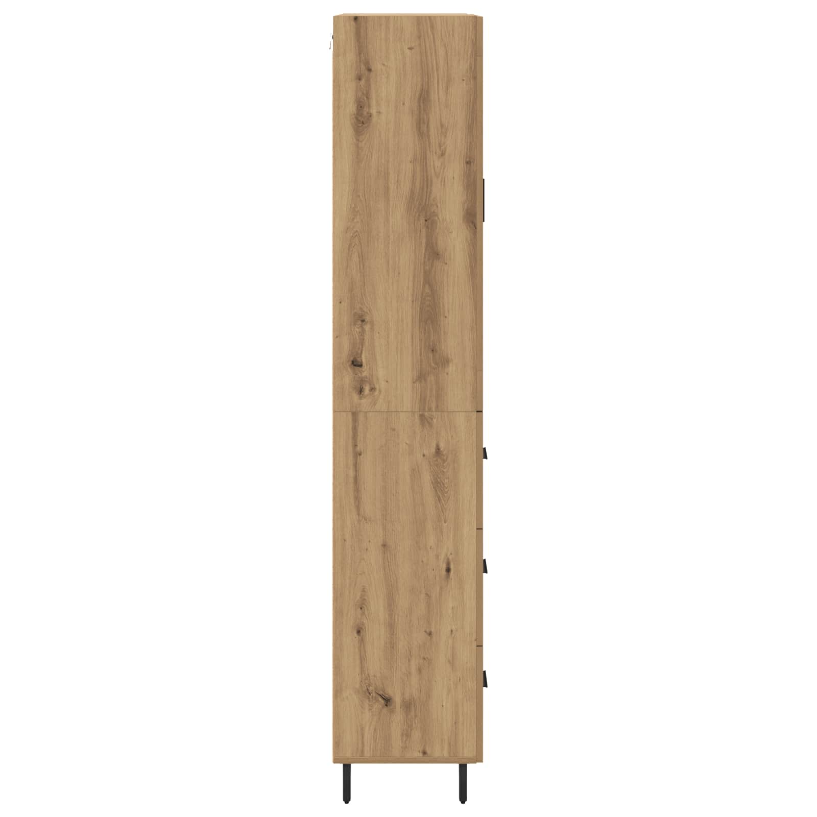 Highboard 2 stk. Artisan-Eiche 69,5 x 34 x 180 cm Holzwerkstoff