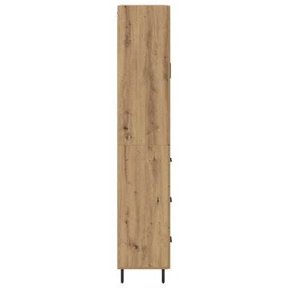 Highboard 2 stk. Artisan-Eiche 69,5 x 34 x 180 cm Holzwerkstoff