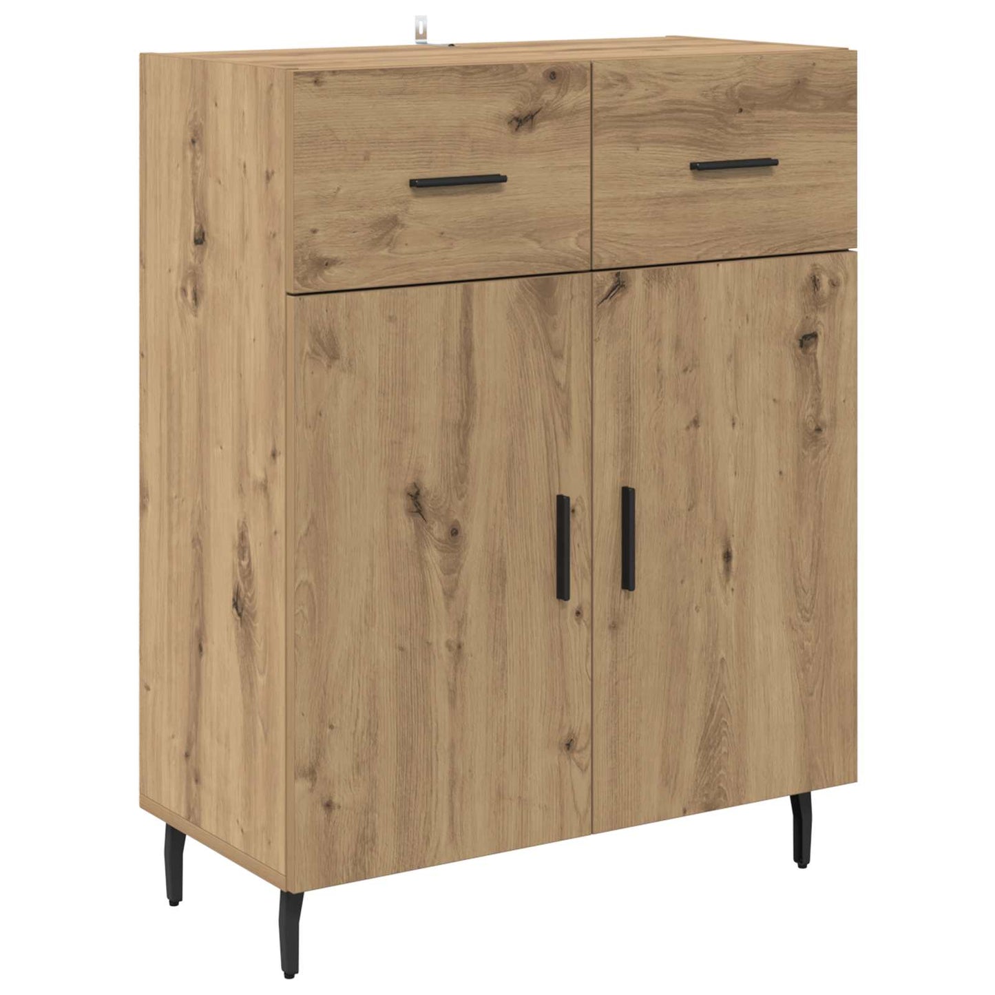 Highboard 2 stk. Artisan-Eiche 69,5 x 34 x 180 cm Holzwerkstoff