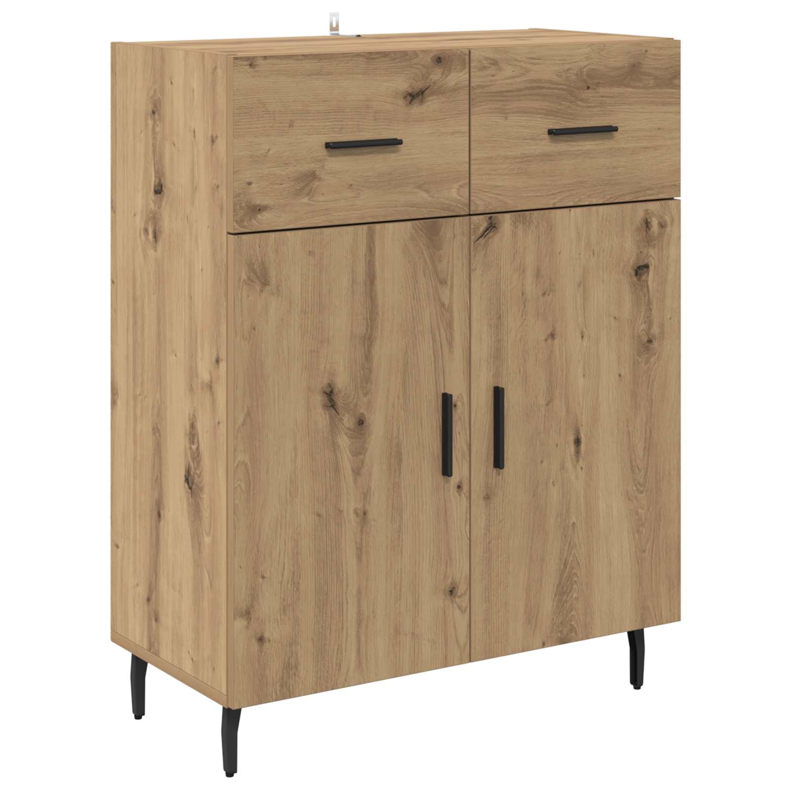 Highboard 2 stk. Artisan-Eiche 69,5 x 34 x 180 cm Holzwerkstoff