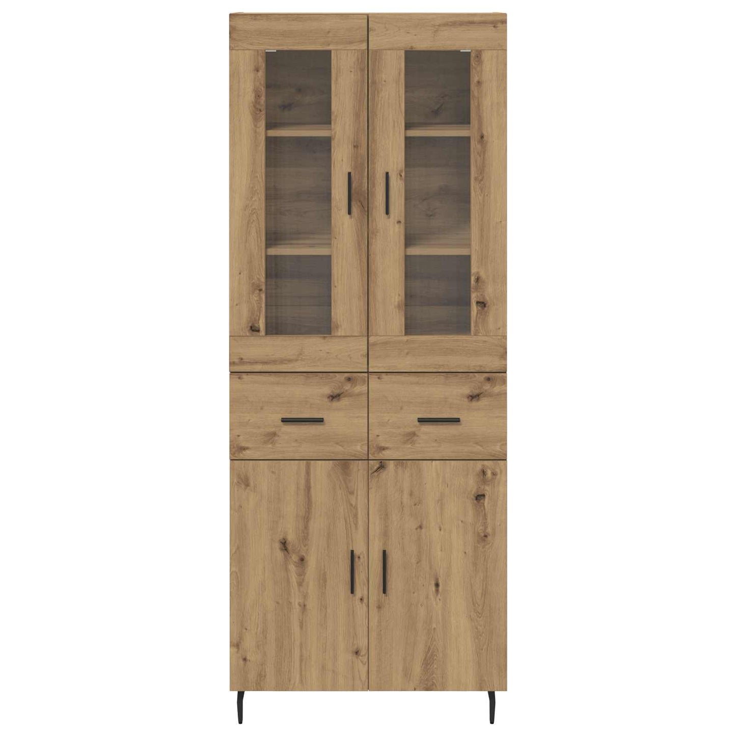 Highboard 2 stk. Artisan-Eiche 69,5 x 34 x 180 cm Holzwerkstoff