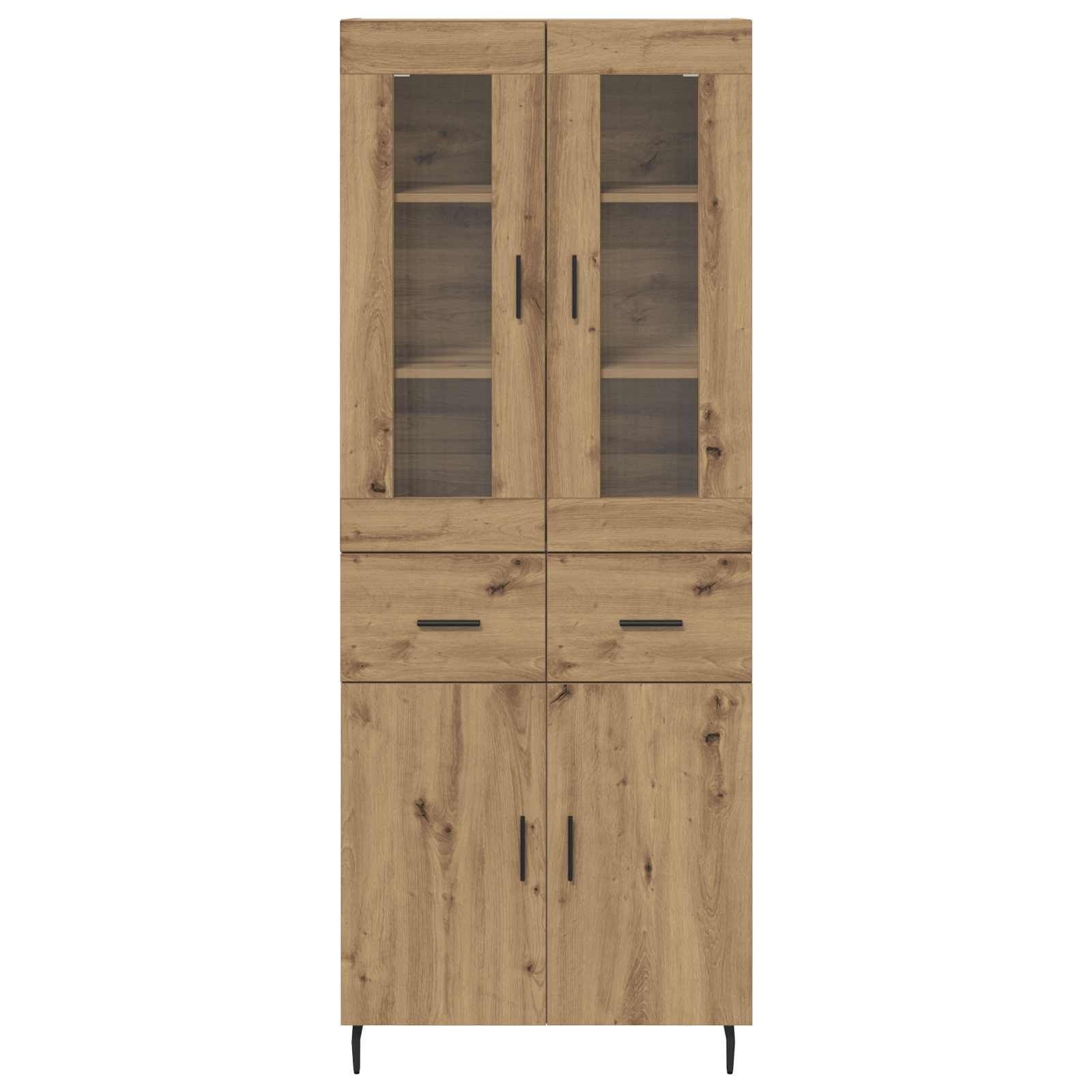 Highboard 2 stk. Artisan-Eiche 69,5 x 34 x 180 cm Holzwerkstoff