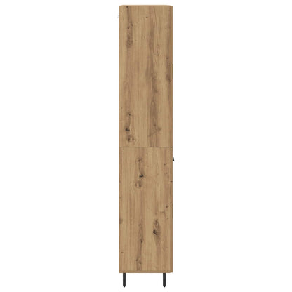 Highboard 2 stk. Artisan-Eiche 69,5 x 34 x 180 cm Holzwerkstoff