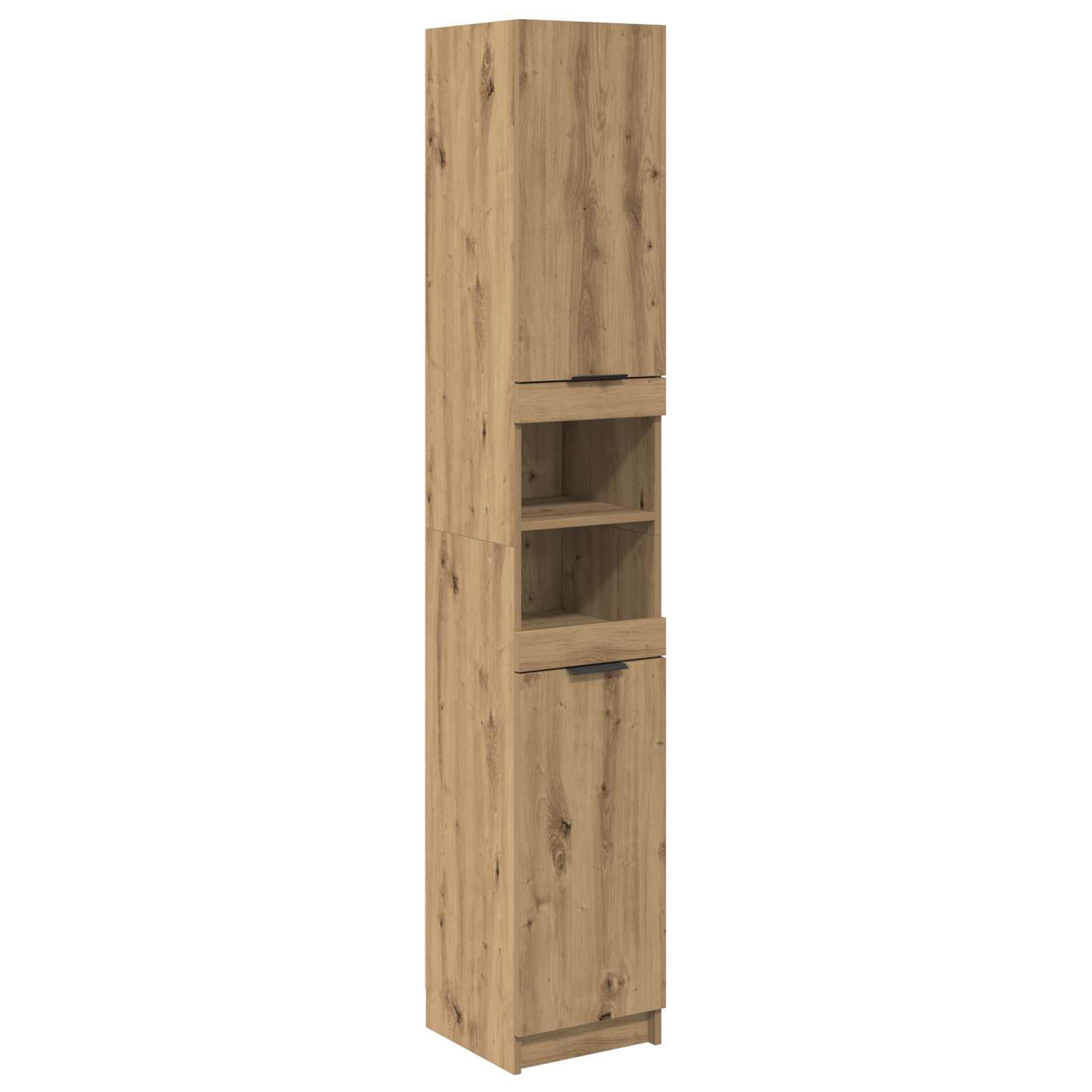 Badezimmermöbel-Set 4 Stk. Artisan-Eiche 64,5 x 33,5 x 59 cm