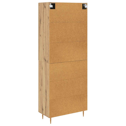 Highboard Artisan-Eiche 69,5 x 34 x 180 cm Holzwerkstoff