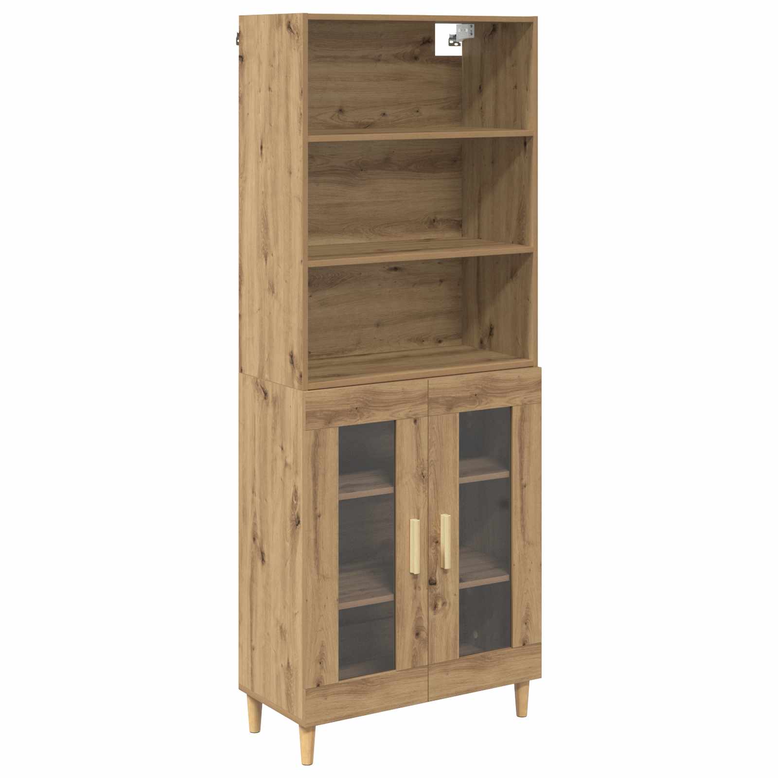 Highboard Artisan-Eiche 69,5 x 32,5 x 180 cm Holzwerkstoff