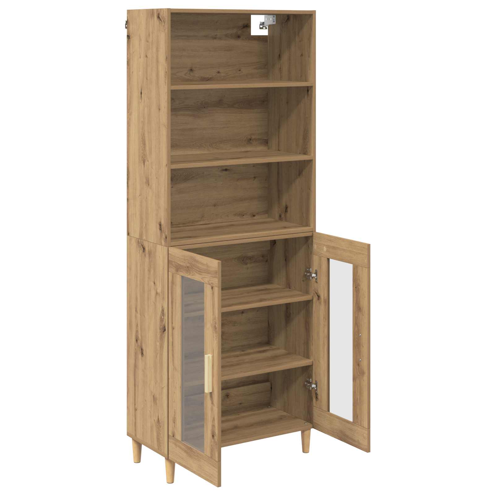 Highboard Artisan-Eiche 69,5 x 32,5 x 180 cm Holzwerkstoff