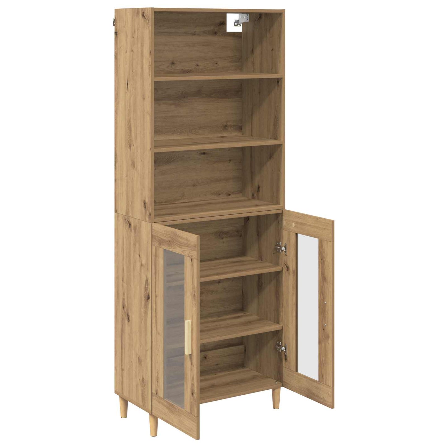 Highboard Artisan-Eiche 69,5 x 32,5 x 180 cm Holzwerkstoff