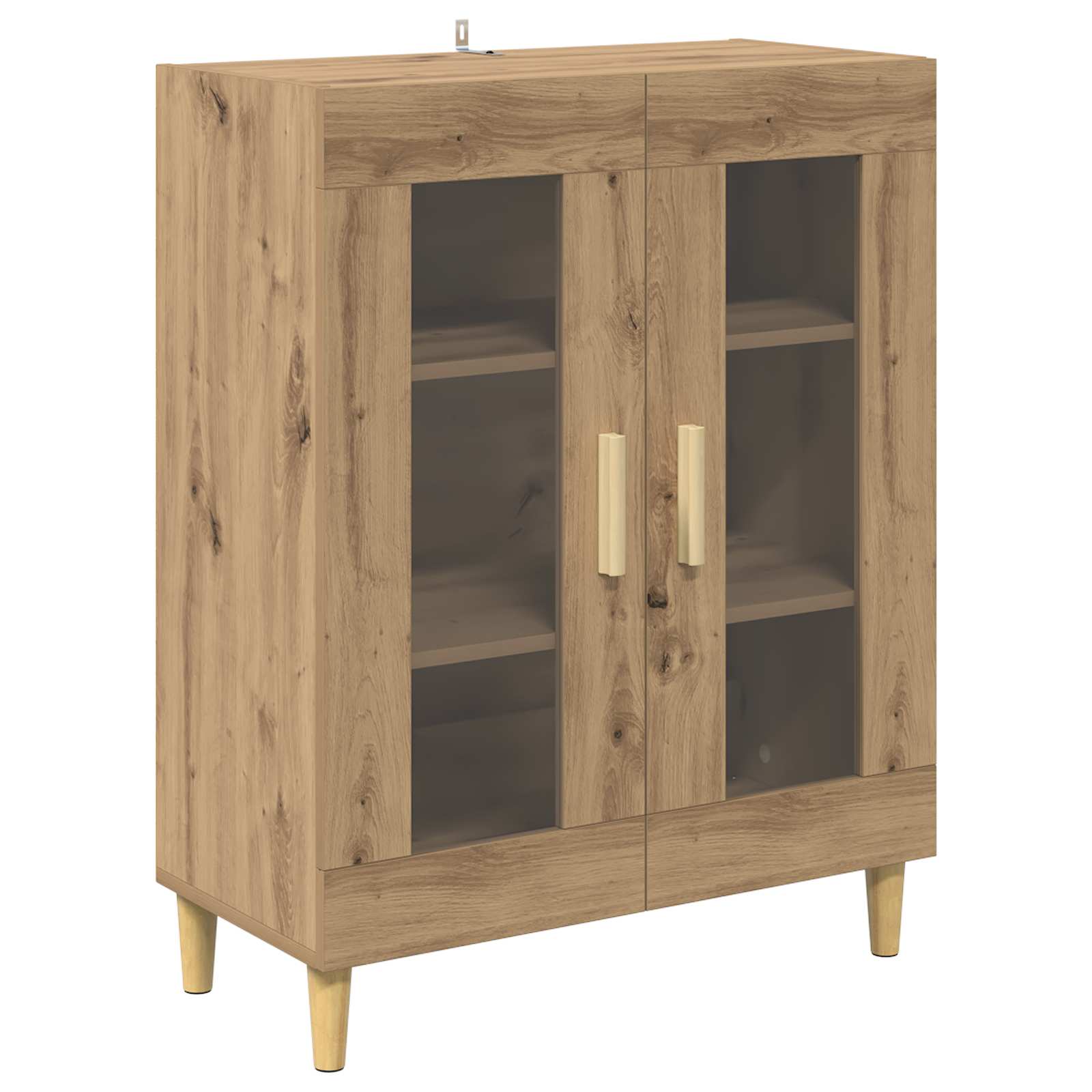 Highboard Artisan-Eiche 69,5 x 32,5 x 180 cm Holzwerkstoff
