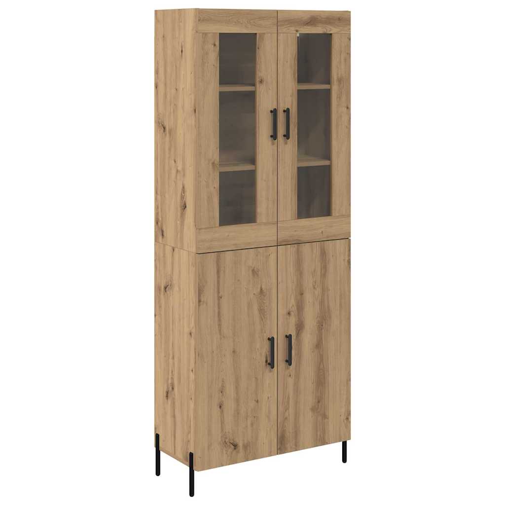 Highboard Artisan-Eiche 69,5 x 34 x 180 cm Holzwerkstoff