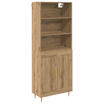 Highboard Artisan-Eiche 69,5 x 34 x 180 cm Holzwerkstoff