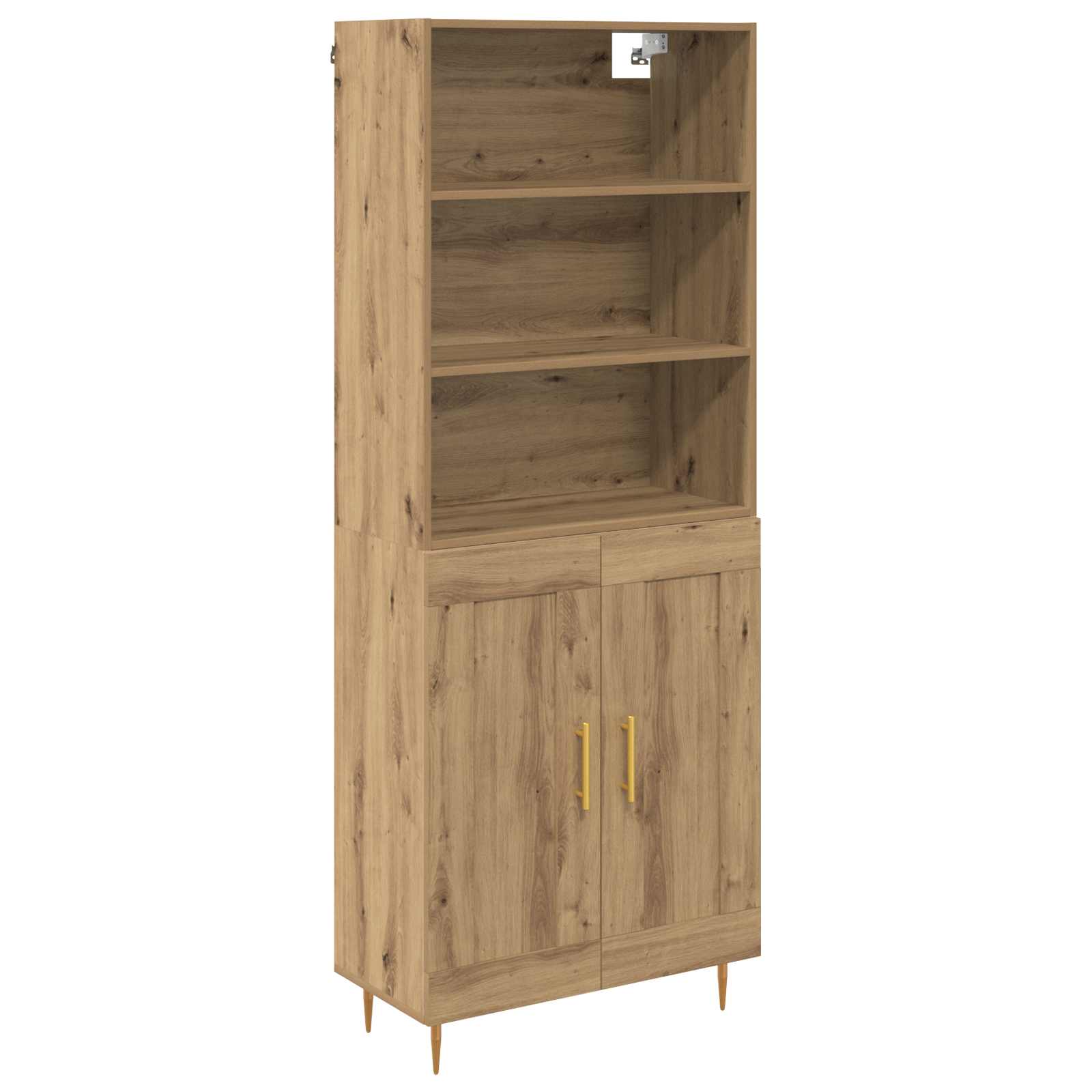 Highboard Artisan-Eiche 69,5 x 34 x 180 cm Holzwerkstoff