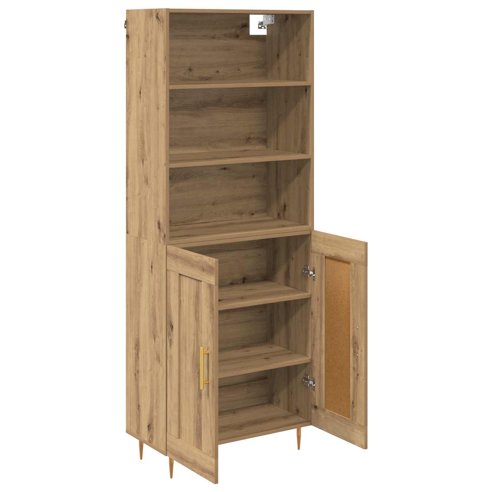 Highboard Artisan-Eiche 69,5 x 34 x 180 cm Holzwerkstoff
