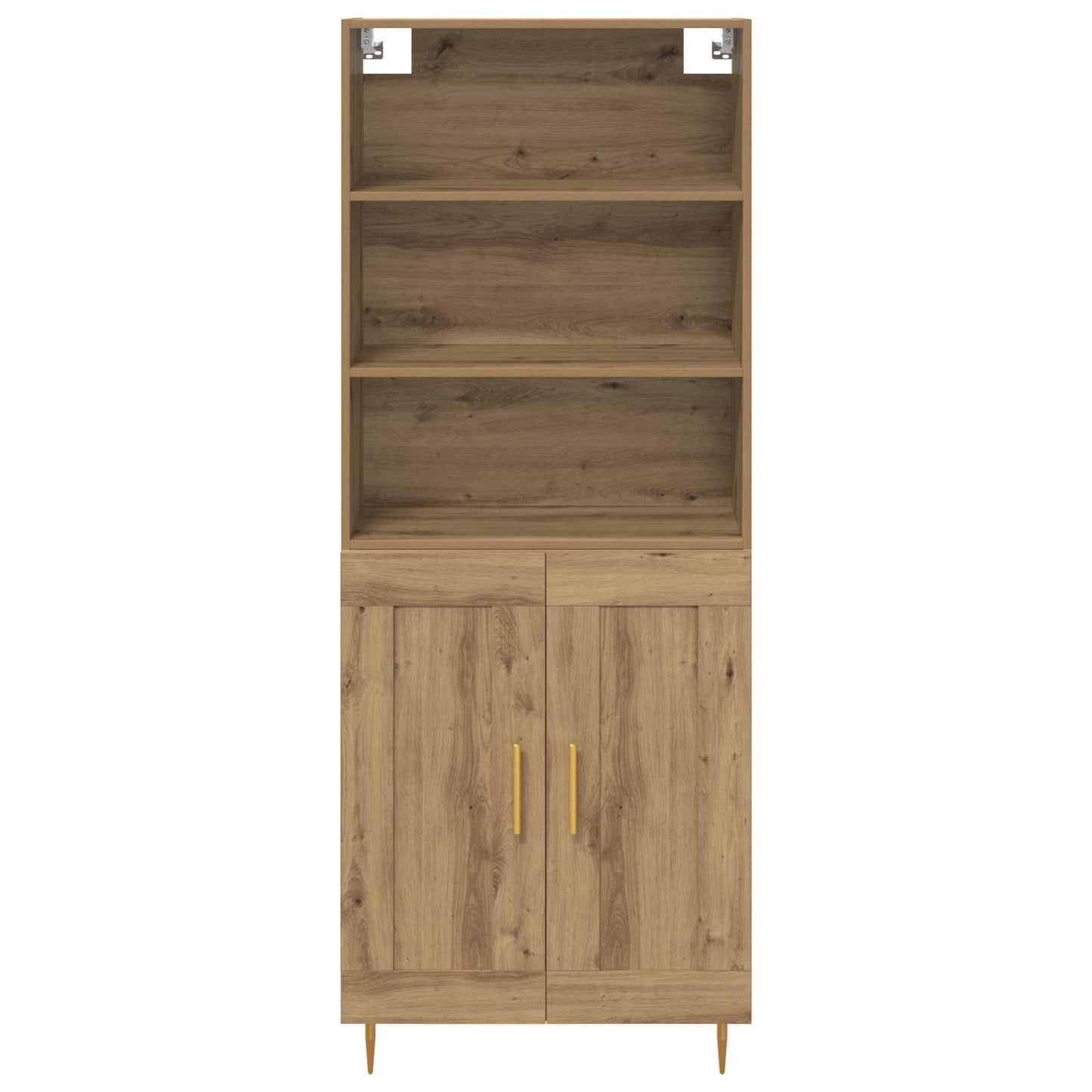 Highboard Artisan-Eiche 69,5 x 34 x 180 cm Holzwerkstoff