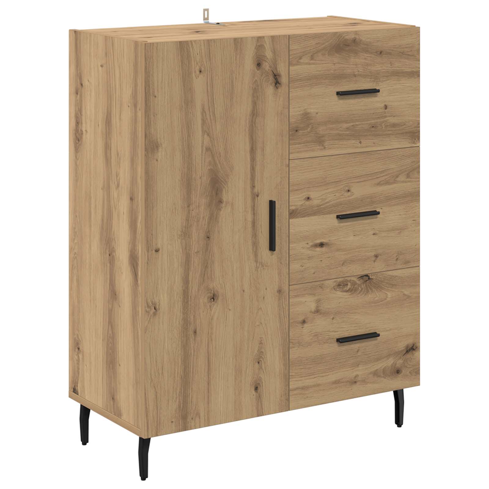 Highboard 2 stk. Artisan-Eiche 69,5 x 32,5 x 180 cm