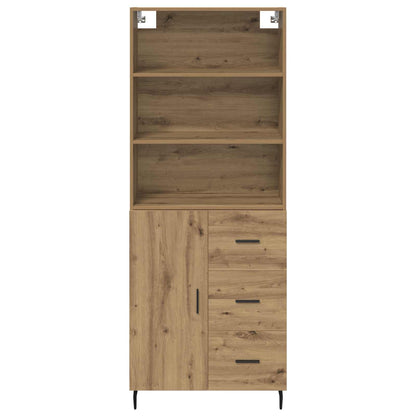 Highboard 2 stk. Artisan-Eiche 69,5 x 32,5 x 180 cm