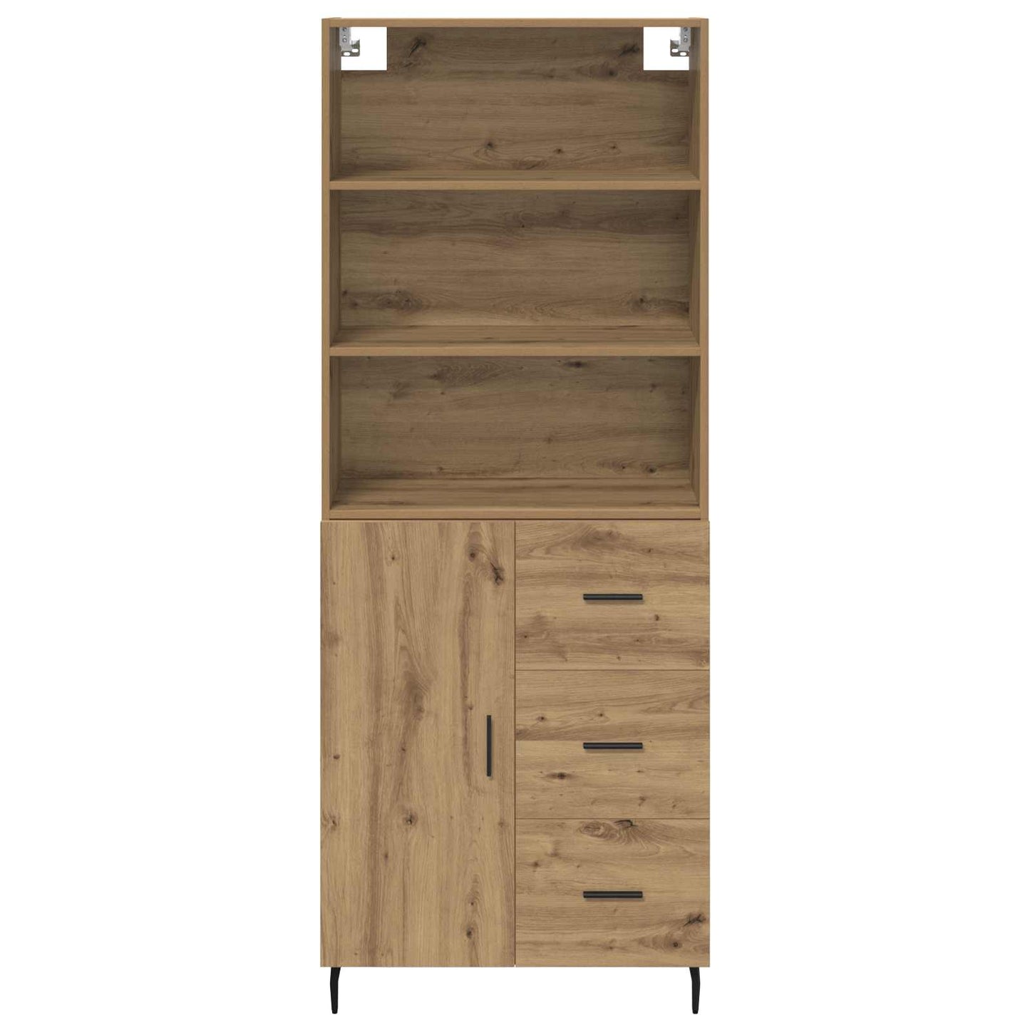 Highboard 2 stk. Artisan-Eiche 69,5 x 32,5 x 180 cm