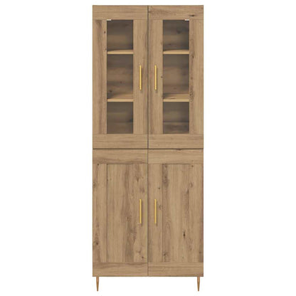 Highboard 2 stk. Artisan-Eiche 69,5 x 34 x 180 cm Holzwerkstoff