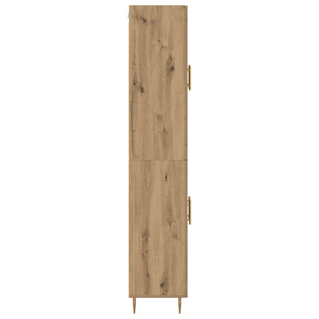 Highboard 2 stk. Artisan-Eiche 69,5 x 34 x 180 cm Holzwerkstoff