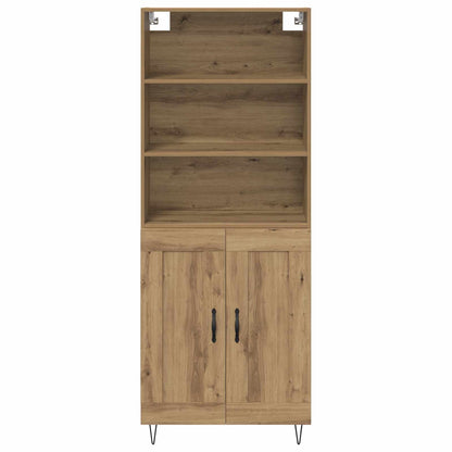 Highboard 2 stk. Artisan-Eiche 69,5 x 34 x 180 cm